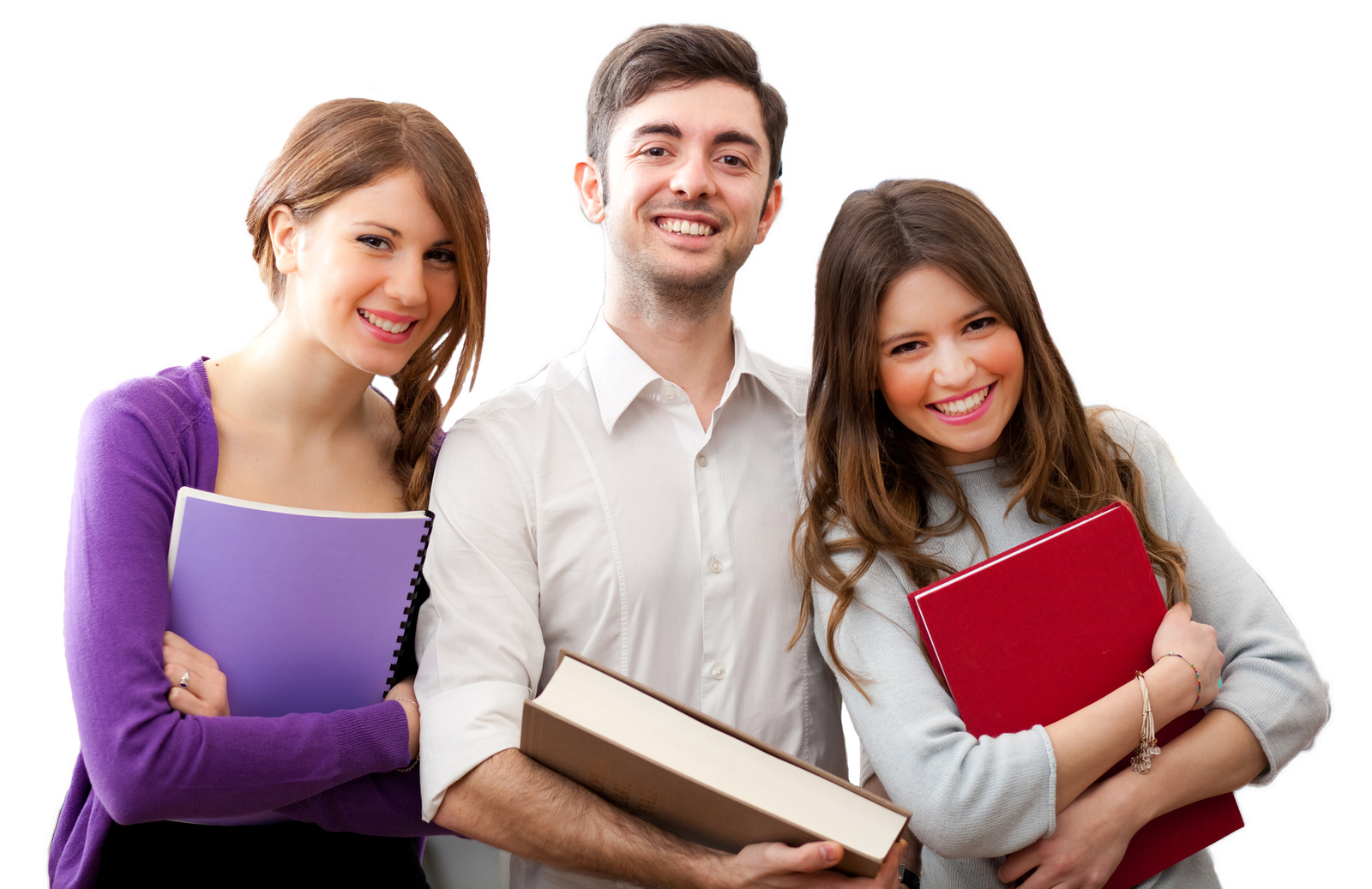 Students studying in a classroom